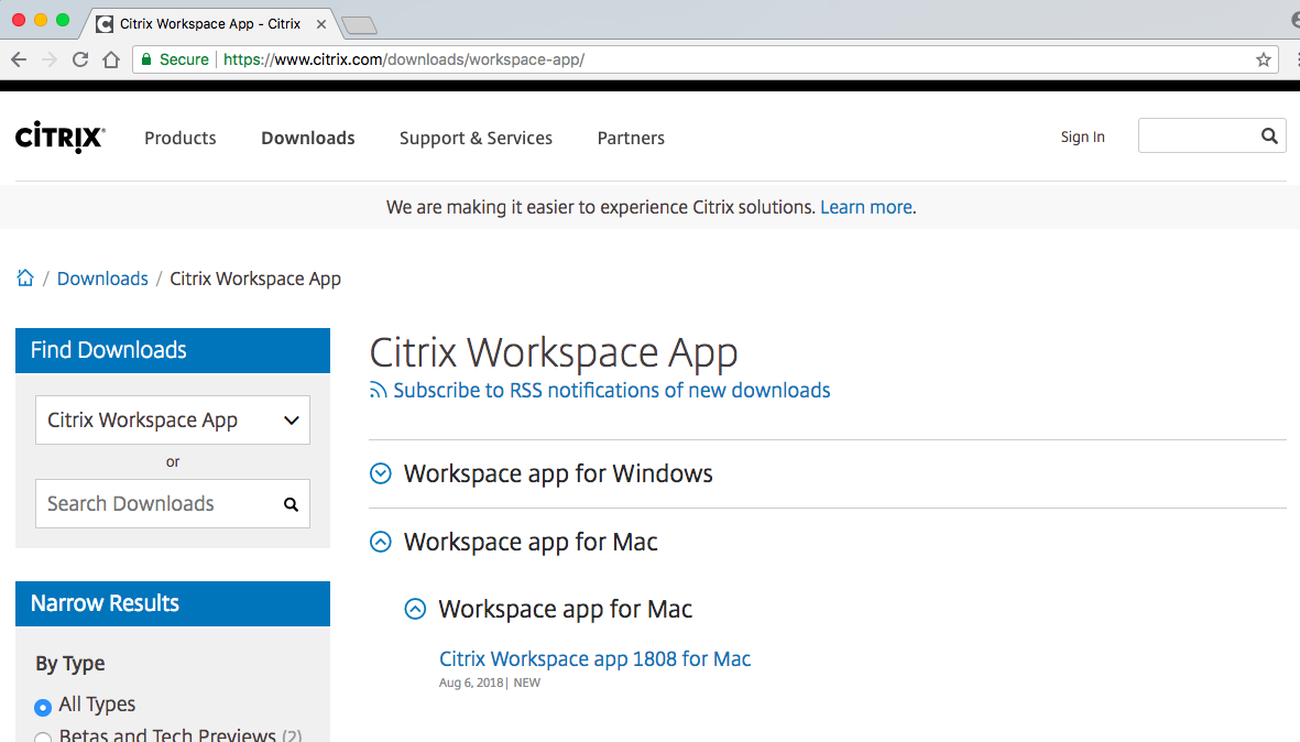 How to download citrix for mac high sierra